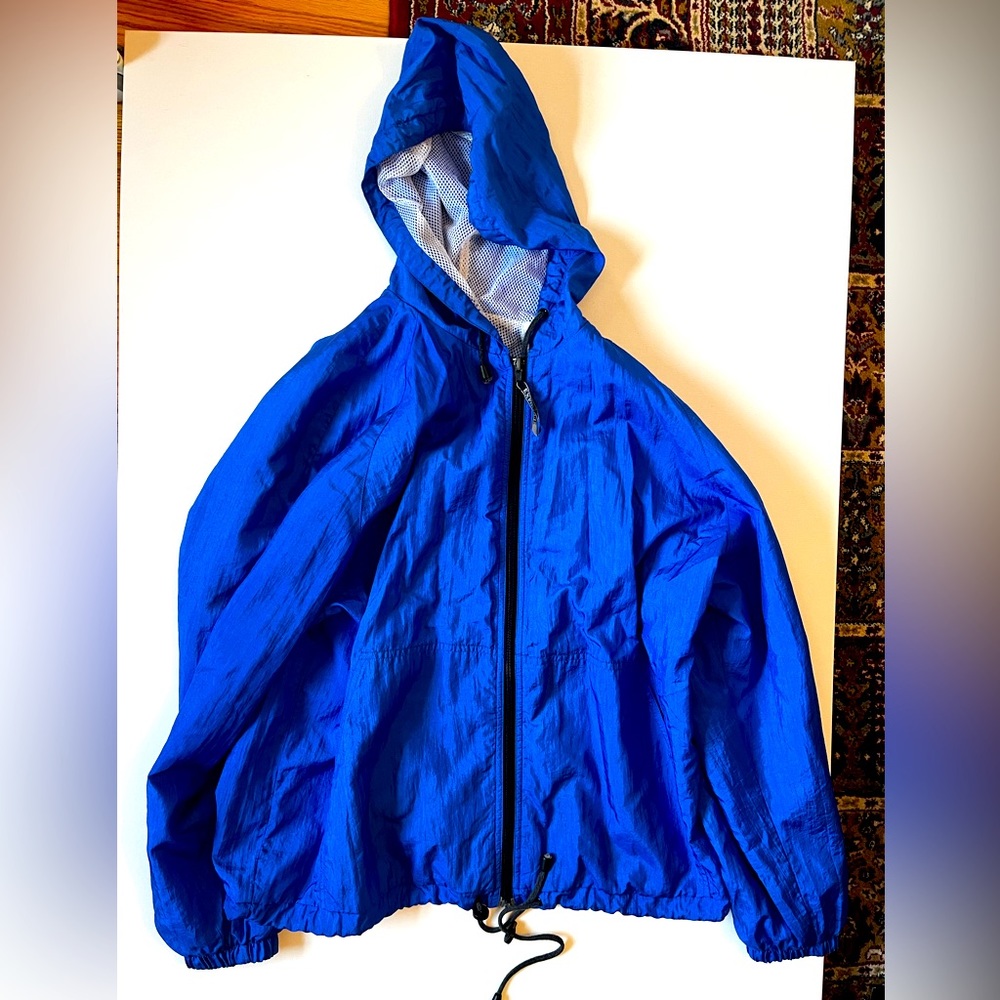 Vintage Blue Northern Exposure wind breaker